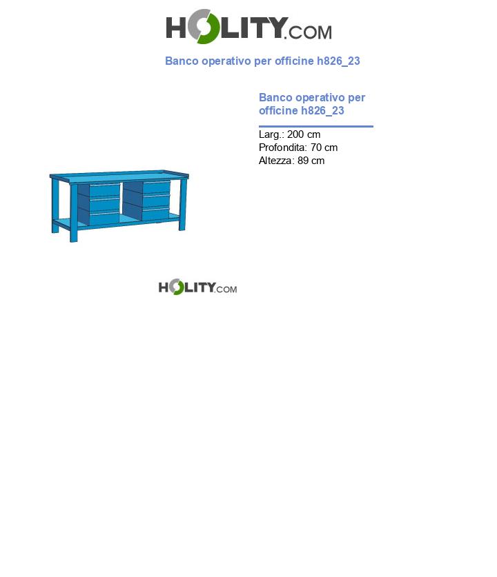 Banco operativo per officine h826_23