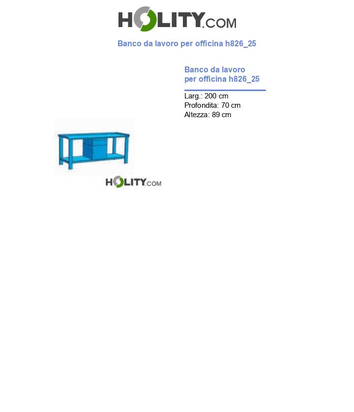 Banco da lavoro per officina h826_25