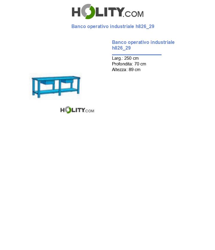 Banco operativo industriale h826_29
