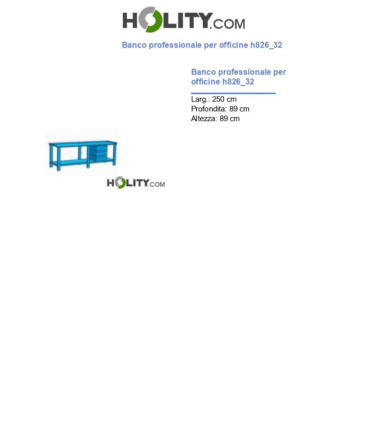 Banco professionale per officine h826_32