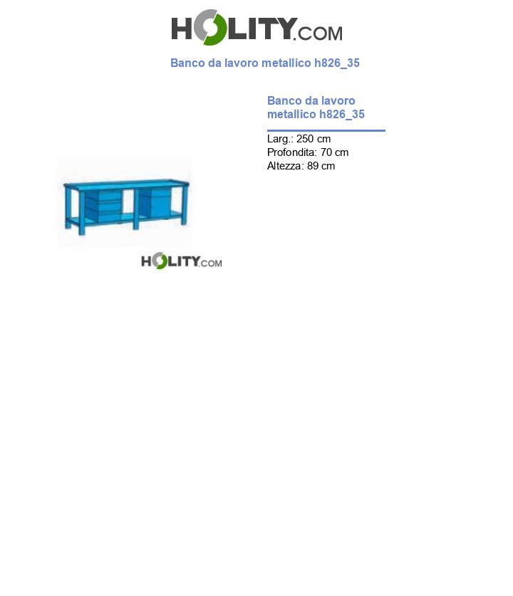 Banco da lavoro metallico h826_35