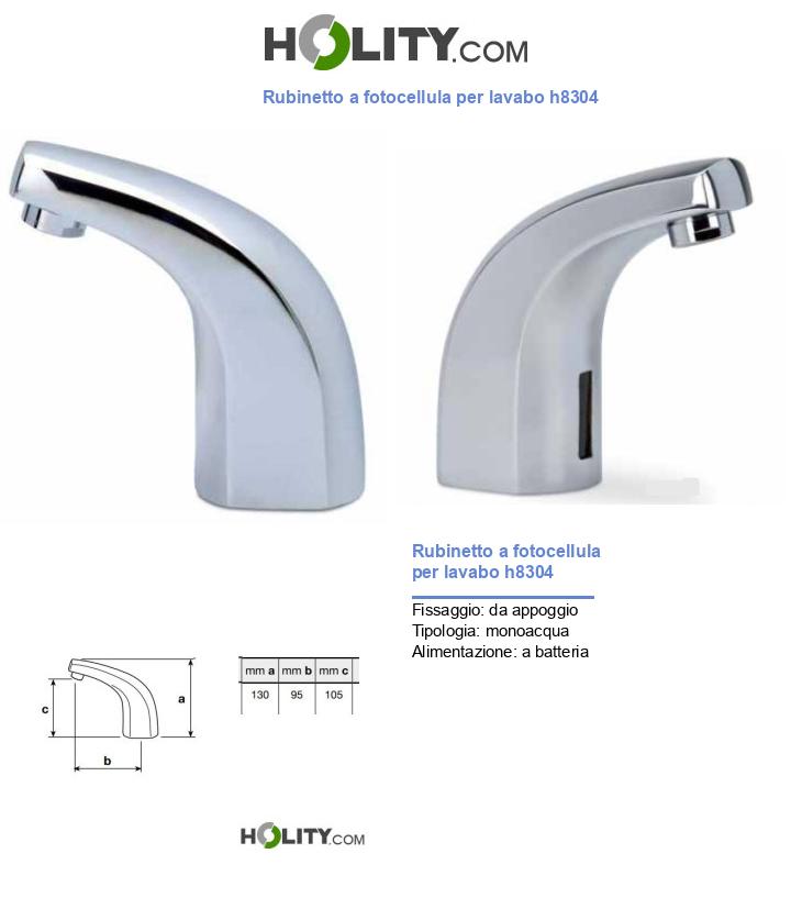 Rubinetto a fotocellula per lavabo h8304