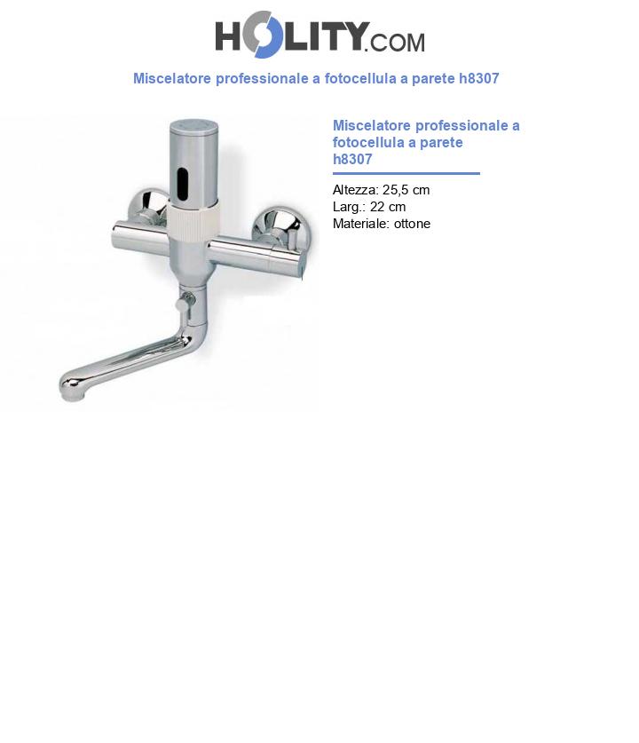 Miscelatore professionale a fotocellula a parete h8307