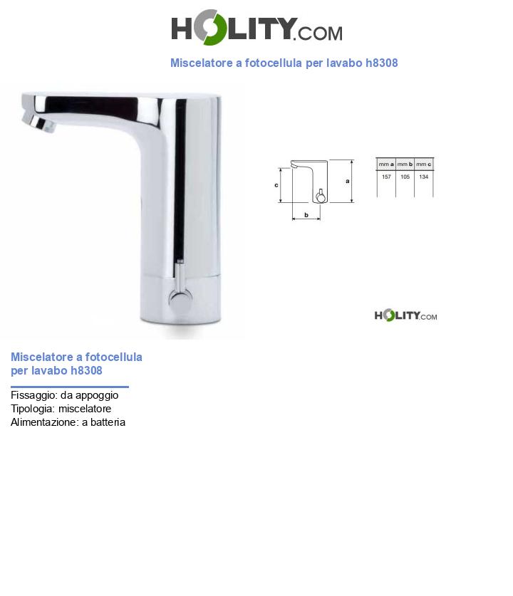 Miscelatore a fotocellula per lavabo h8308