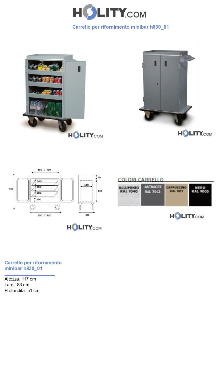 Carrello per rifornimento minibar h830_01