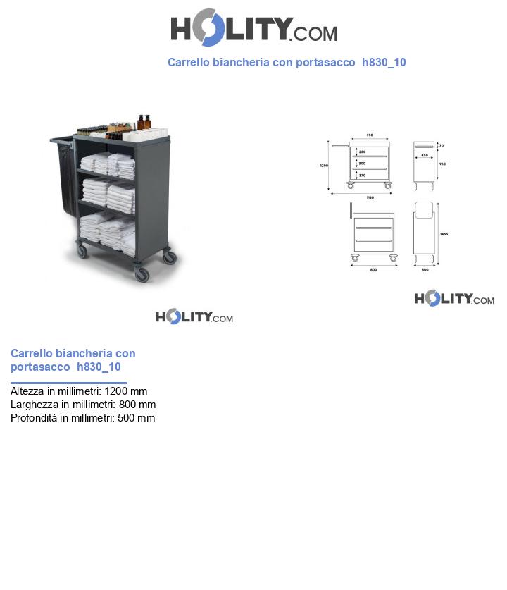 Carrello biancheria con portasacco h830_10