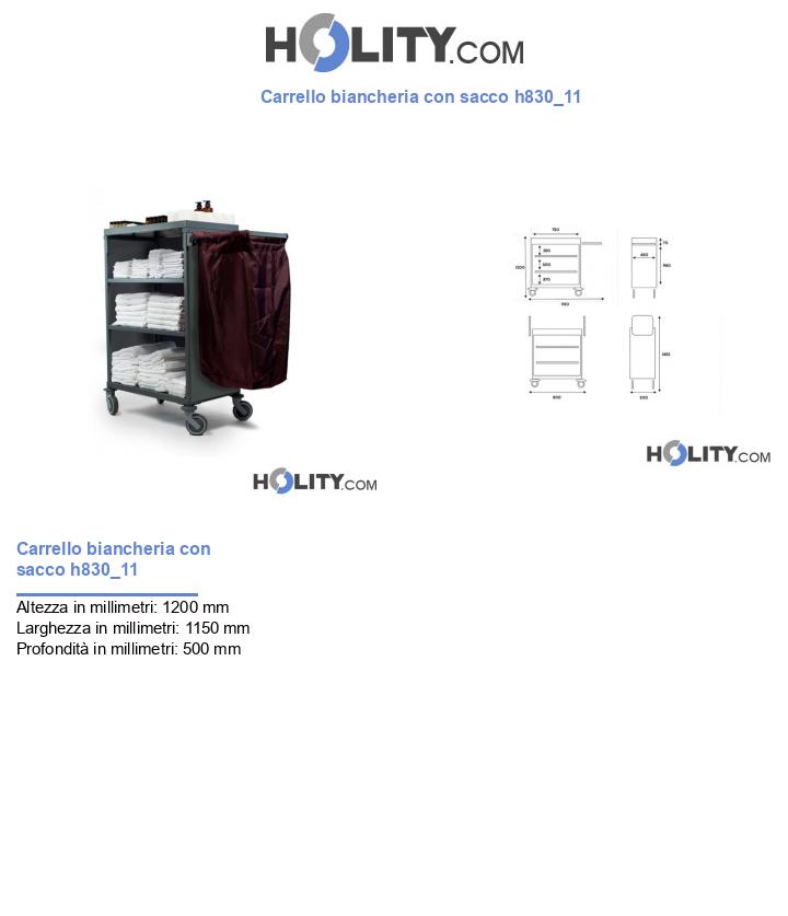 Carrello biancheria con sacco h830_11
