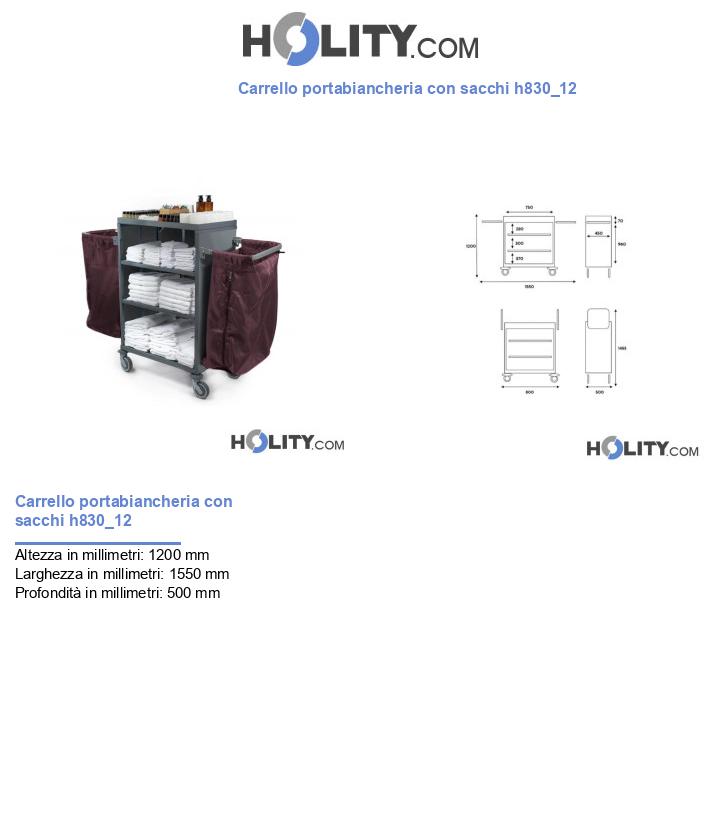 Carrello portabiancheria con sacchi h830_12