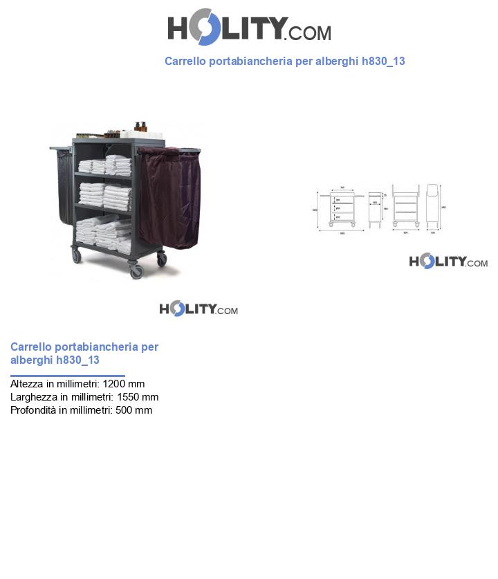 Carrello portabiancheria per alberghi h830_13