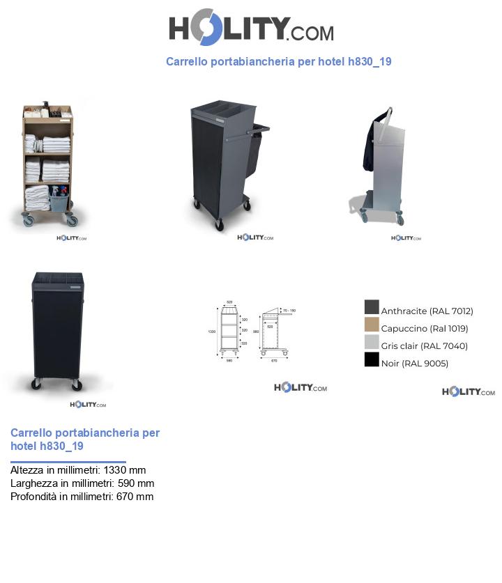 Carrello portabiancheria per hotel h830_19
