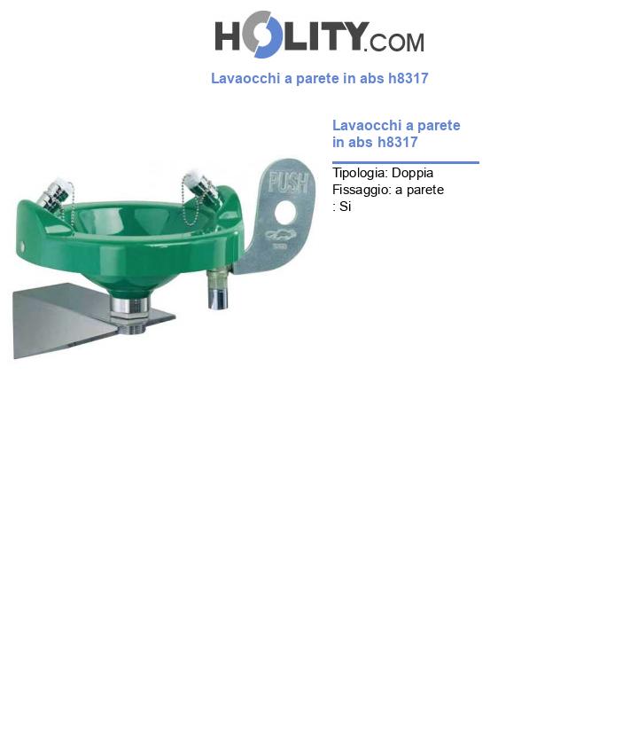 Lavaocchi a parete in abs h8317