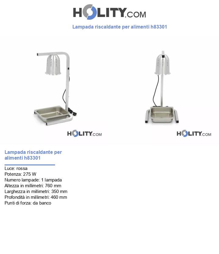 Lampada riscaldante per alimenti h833_01