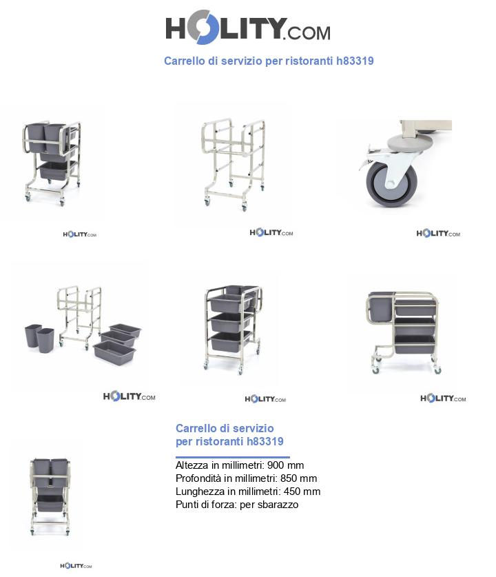 Carrello di servizio per ristoranti h83319