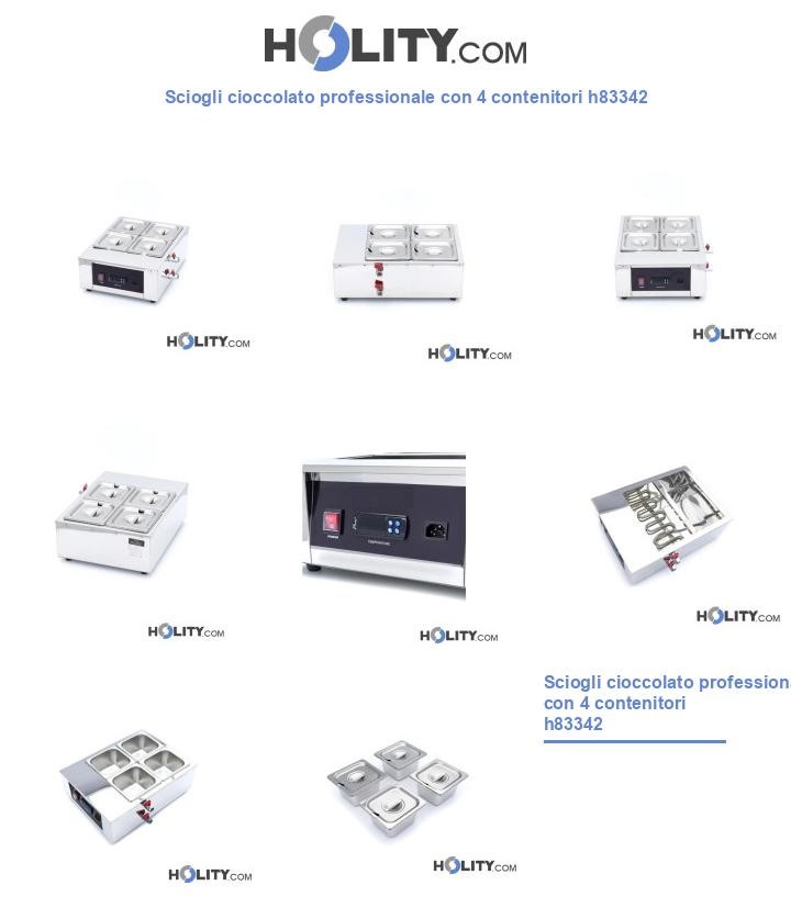 Sciogli cioccolato professionale con 4 contenitori h83342