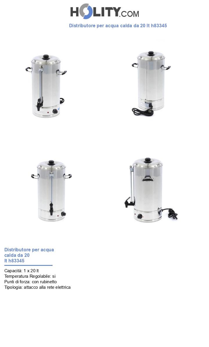 Distributore per acqua calda da 20 lt h83345