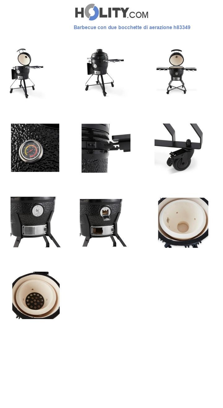 Barbecue con due bocchette di aerazione h83349