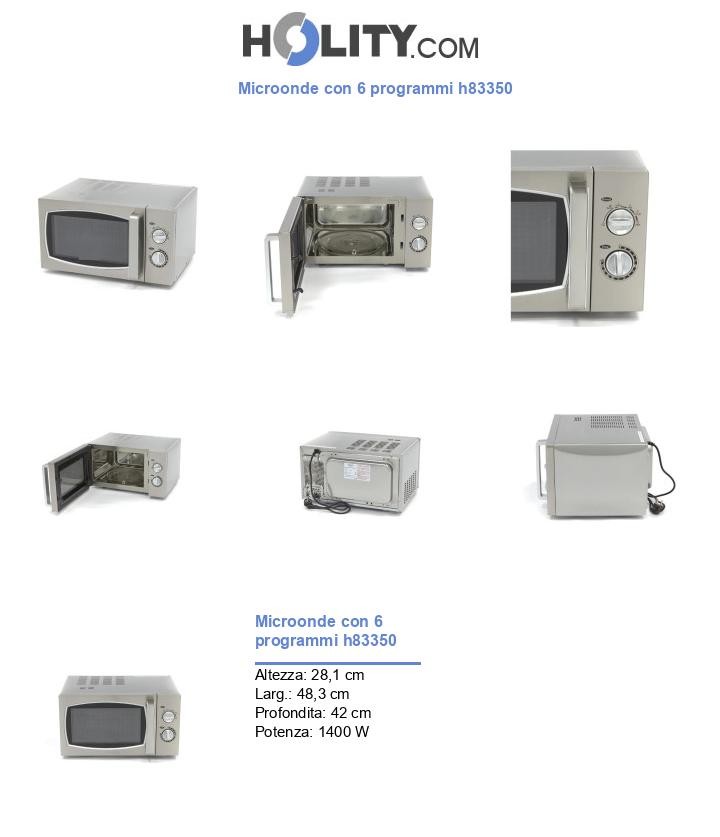 Microonde con 6 programmi h83350