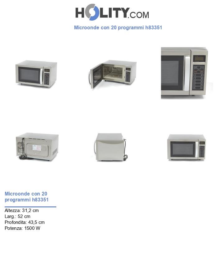 Microonde con 20 programmi h83351