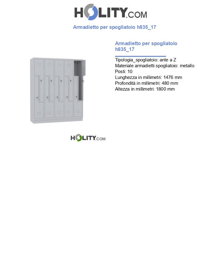 Armadietto per spogliatoio h835_17