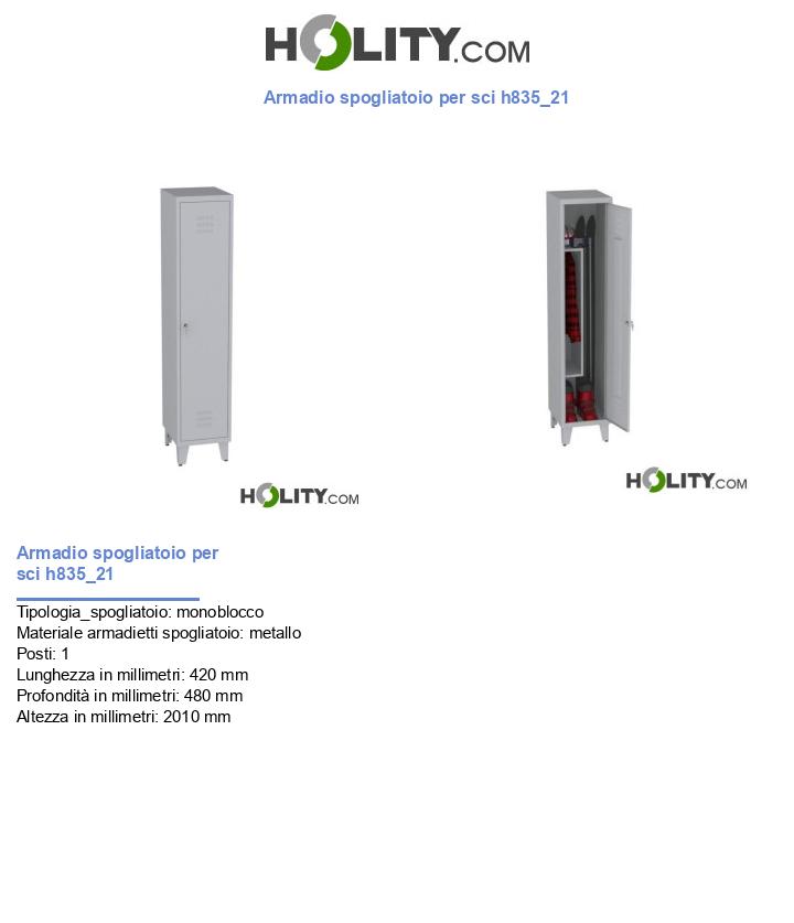 Armadio spogliatoio per sci h835_21