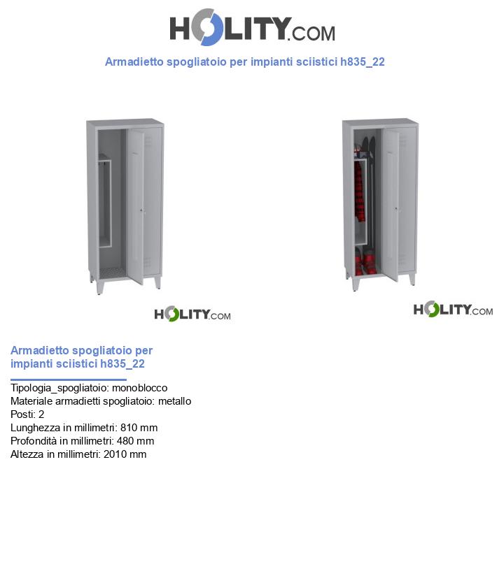 Armadietto spogliatoio per impianti sciistici h835_22