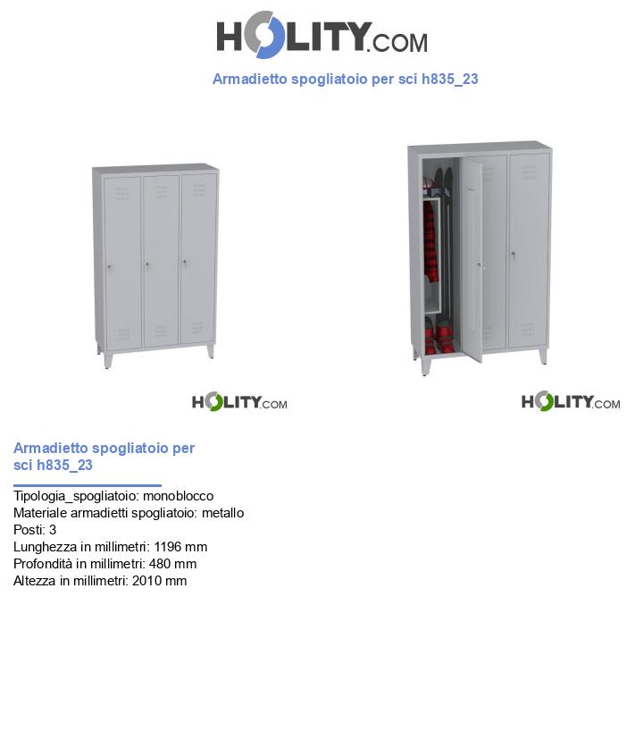 Armadietto spogliatoio per sci h835_23