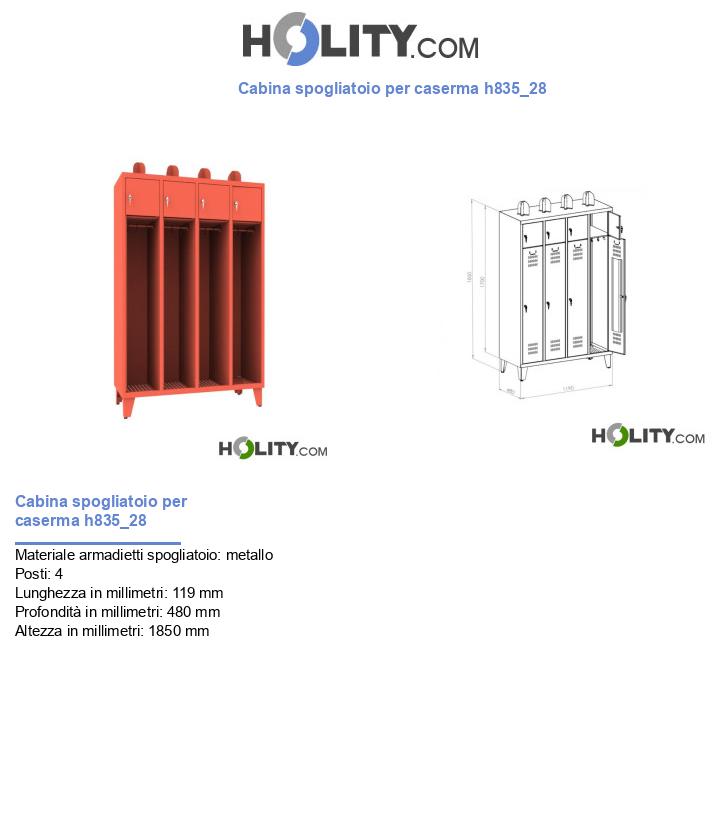Cabina spogliatoio per caserma h835_28