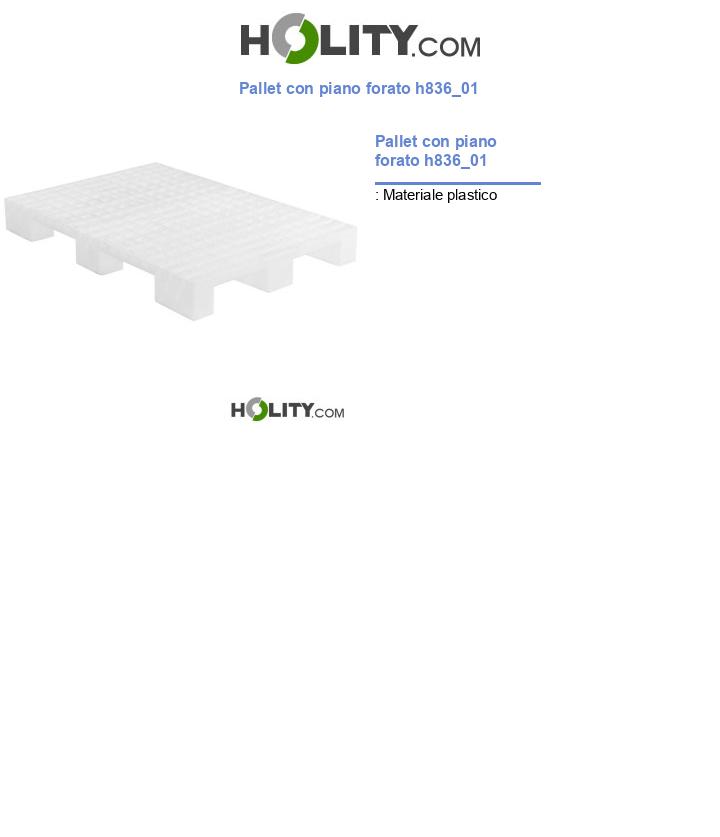 Pallet con piano forato h836_01