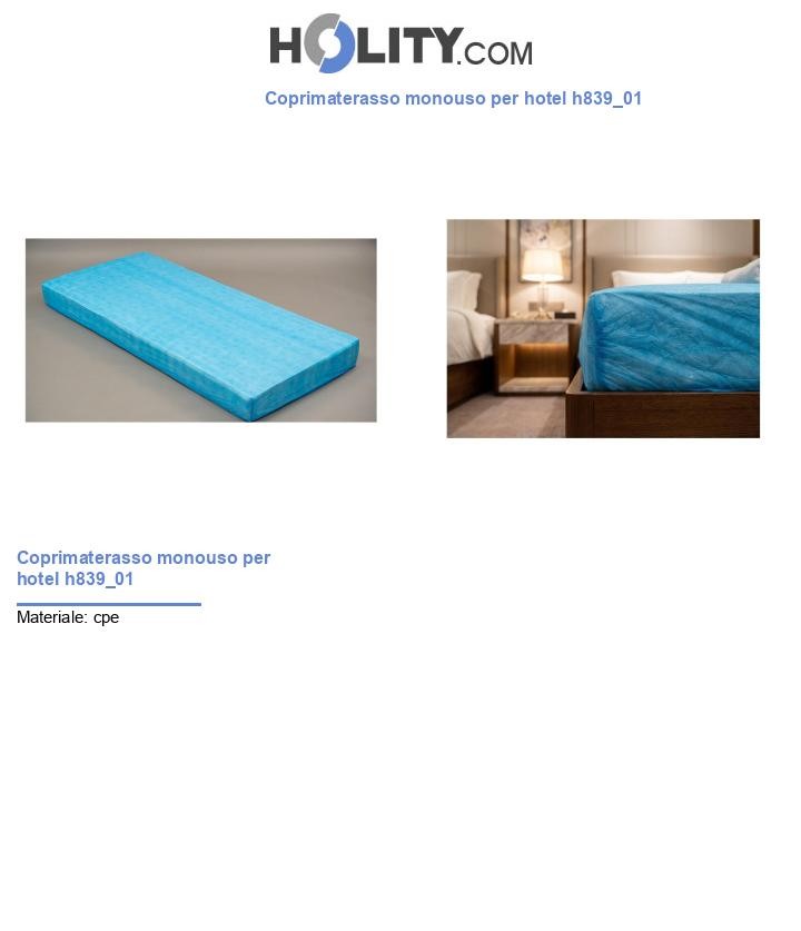 Coprimaterasso monouso per hotel h839_01
