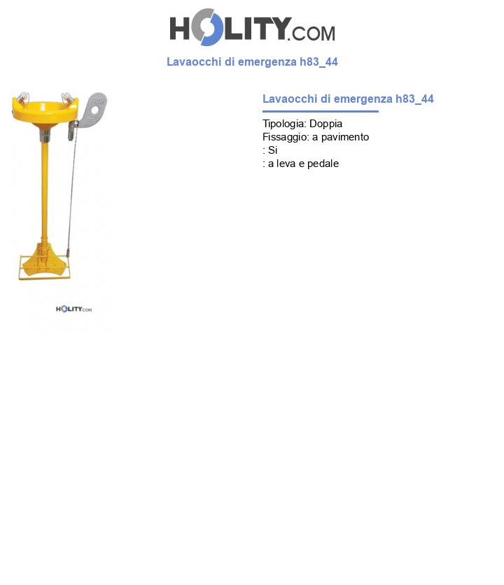 Lavaocchi di emergenza h83_44