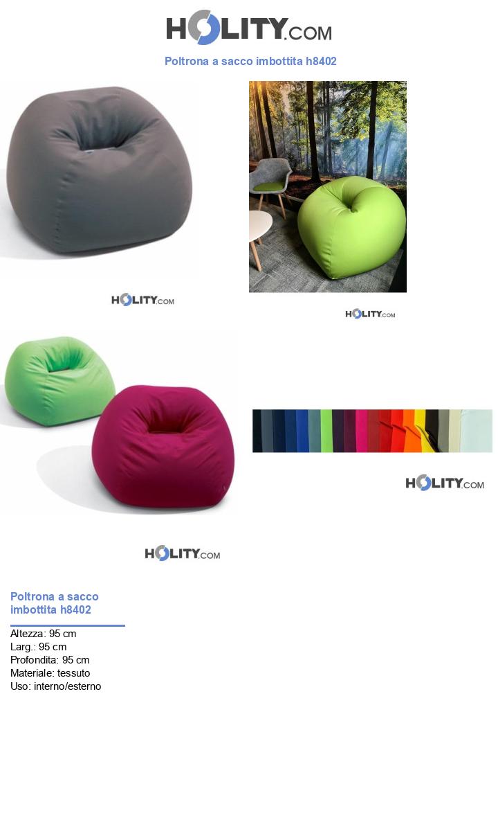 Poltrona a sacco imbottita h8402
