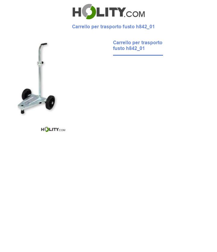 Carrello per trasporto fusto h842_01