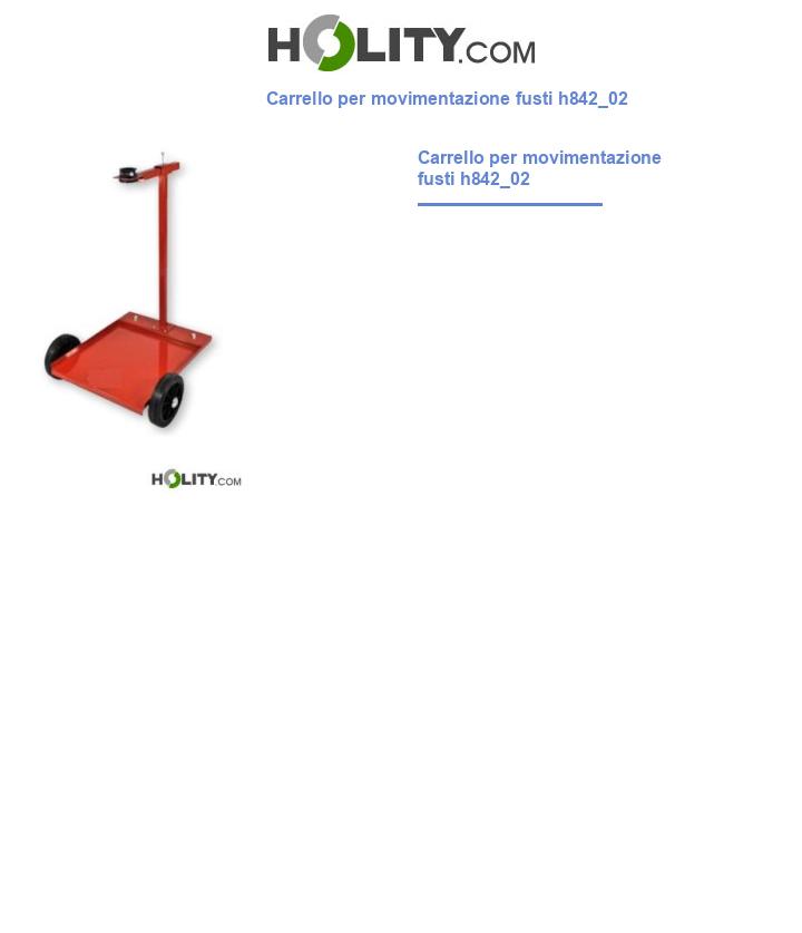 Carrello per movimentazione fusti h842_02