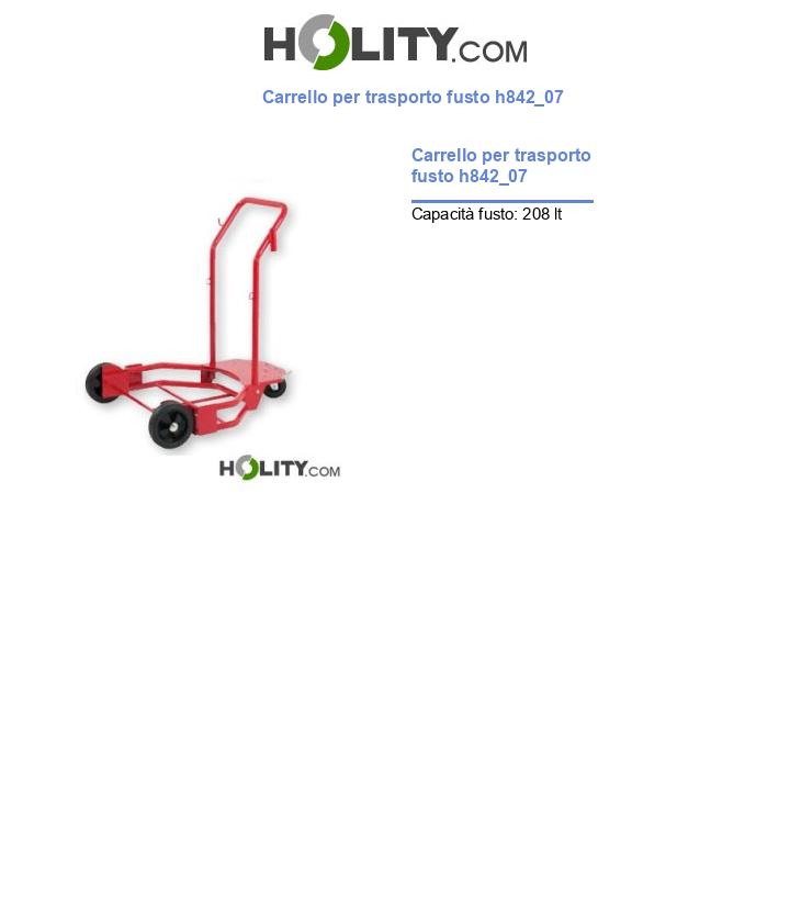 Carrello per trasporto fusto h842_07
