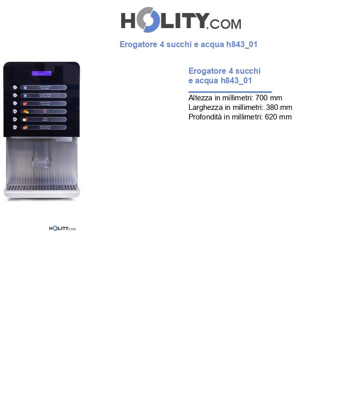 Erogatore 4 succhi e acqua h843_01