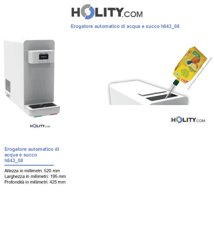 Erogatore automatico di acqua e succo h843_08