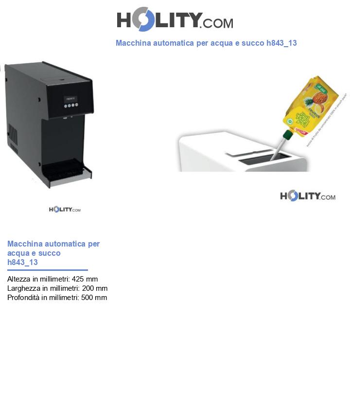 Macchina automatica per acqua e succo h843_13