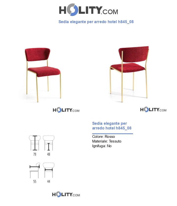 Sedia elegante per arredo hotel h845_08
