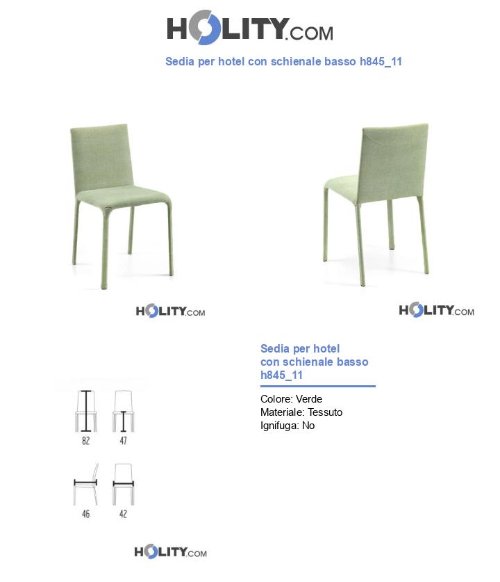 Sedia per hotel con schienale basso h845_11