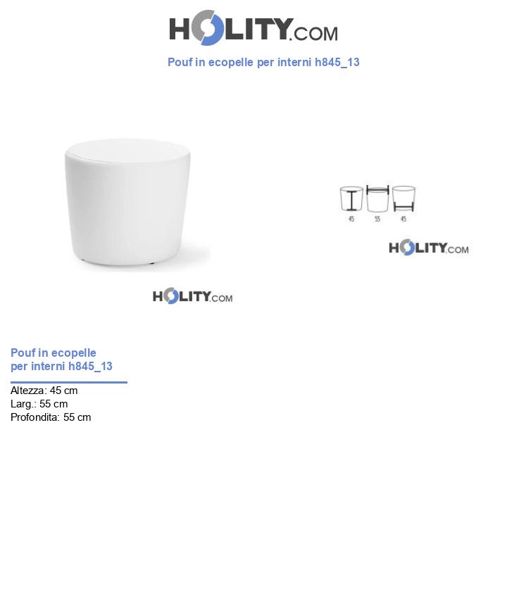 Pouf in ecopelle per interni h845_13