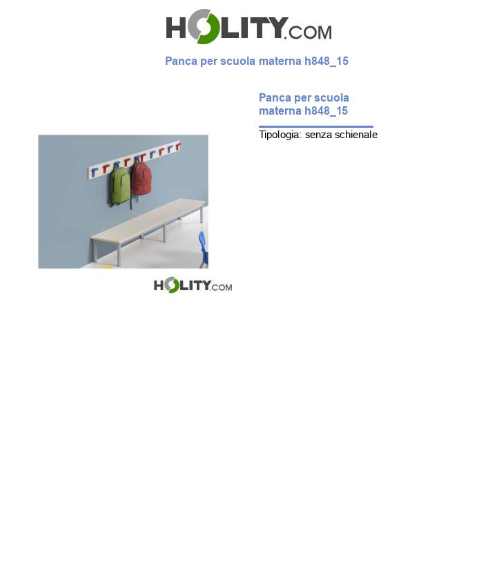 Panca per scuola materna h848_15
