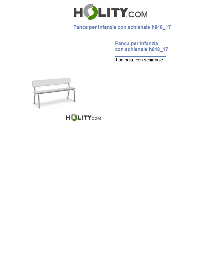 Panca per infanzia con schienale h848_17