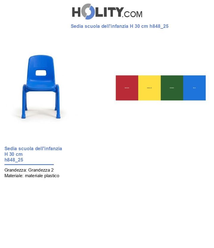 Sedia scuola dell'infanzia H 30 cm h848_25