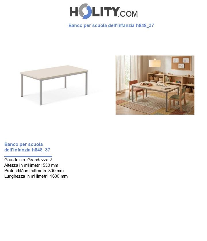 Banco per scuola dell'infanzia h848_37