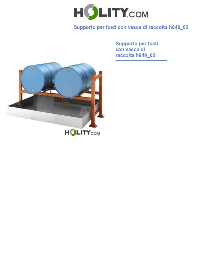 Supporto per fusti con vasca di raccolta h849_02