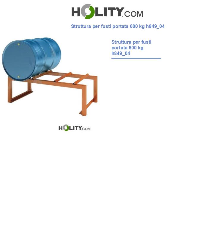 Struttura per fusti portata 600 kg h849_04