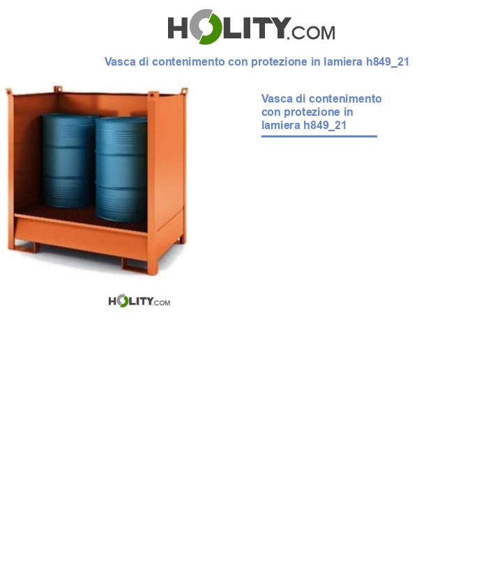 Vasca di contenimento con protezione in lamiera h849_21