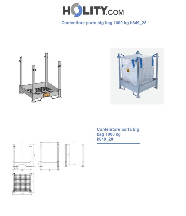 Contenitore porta big bag 1000 kg h849_28