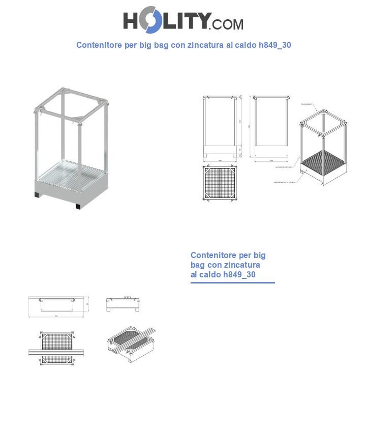 Contenitore per big bag con zincatura al caldo h849_30