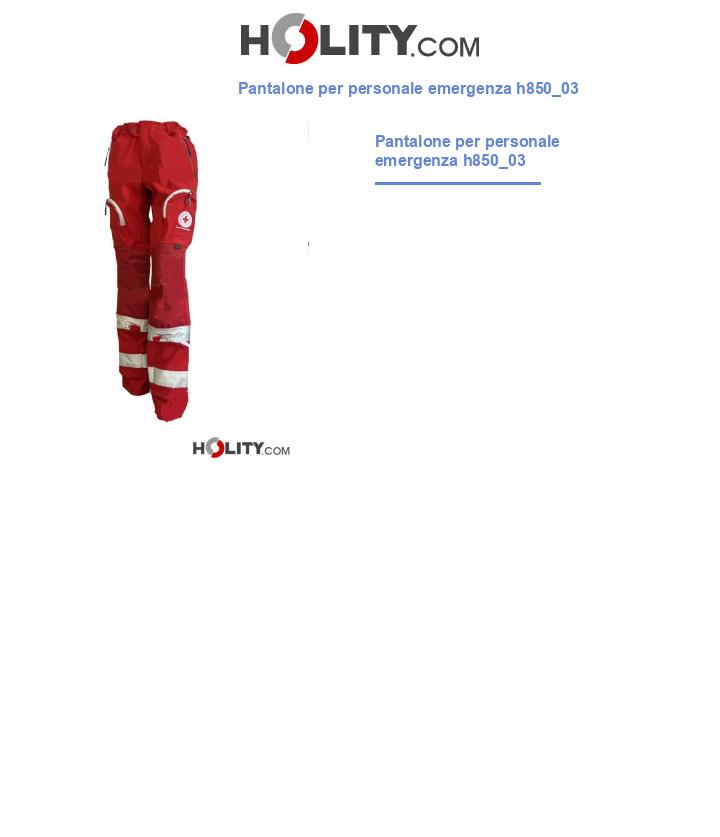 Pantalone per personale emergenza h850_03